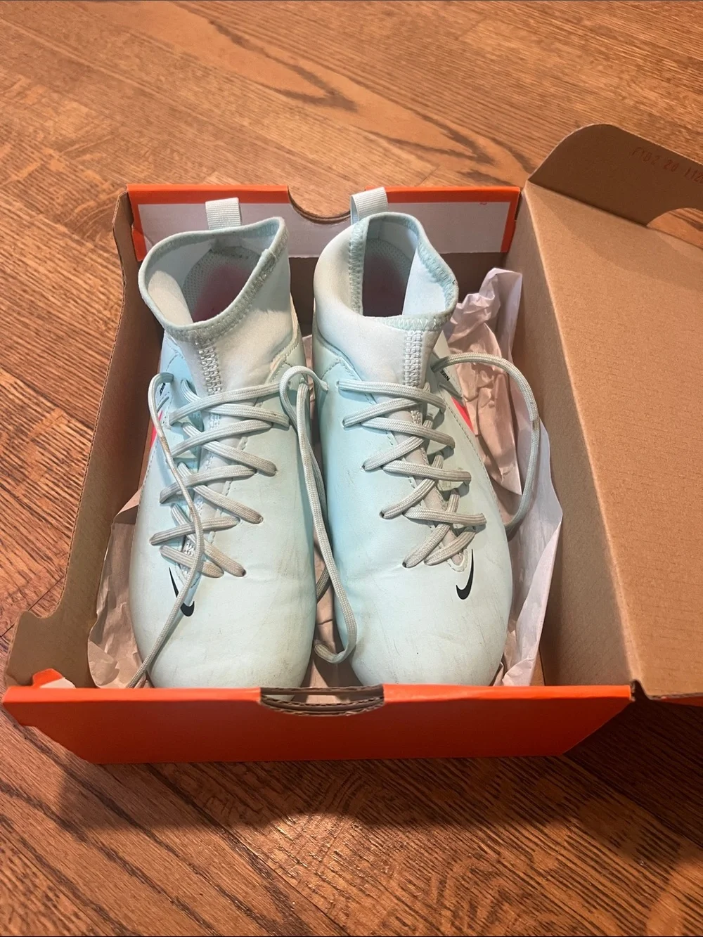 Nike Kids Mint Blue Soccer Cleats
